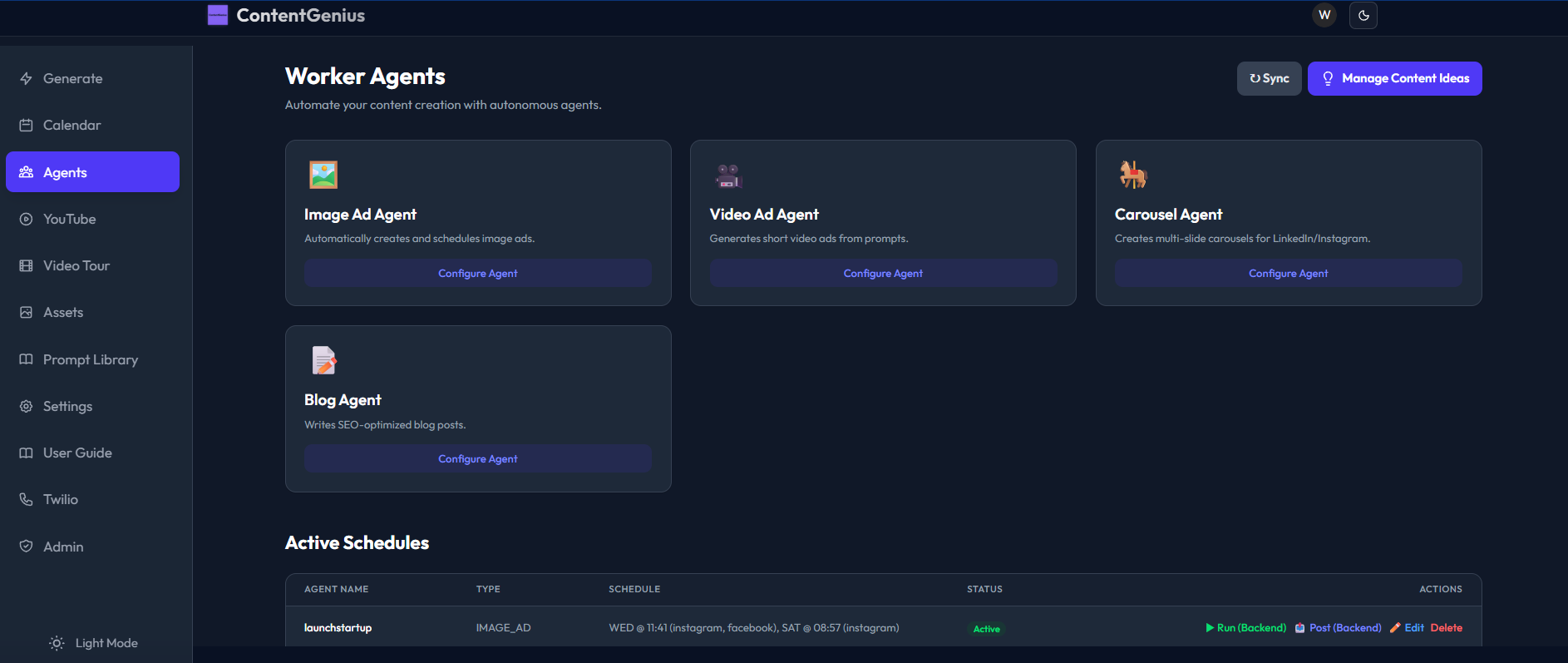 AI Agent Content Manager